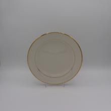 Ivory Salad/Dessert Plate with Gold Band